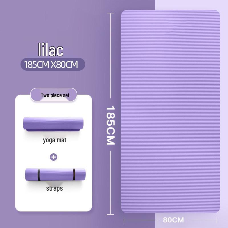 Non-Slip Thick Yoga Mat for Beginners - Indoor Fitness & Exercise Aid