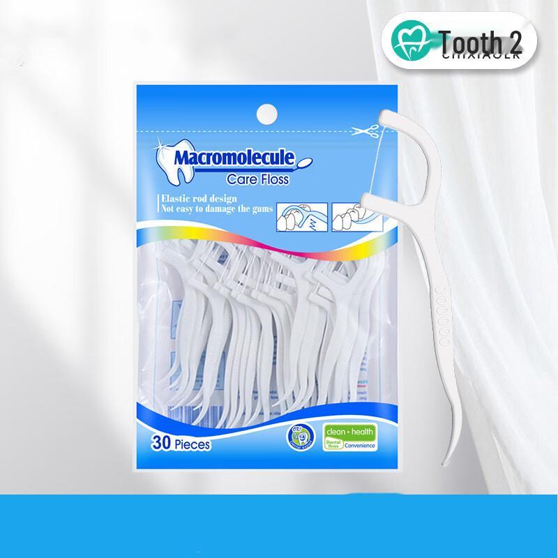 Chi Xiao Er High Polymer Dental Floss Sticks - 300 Count