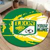 Leon Fc Crest Custom Name Round Area Rug Carpet Rug For Living Room Bedroom Sofa Playroom Decor Nonslip Floor Mat