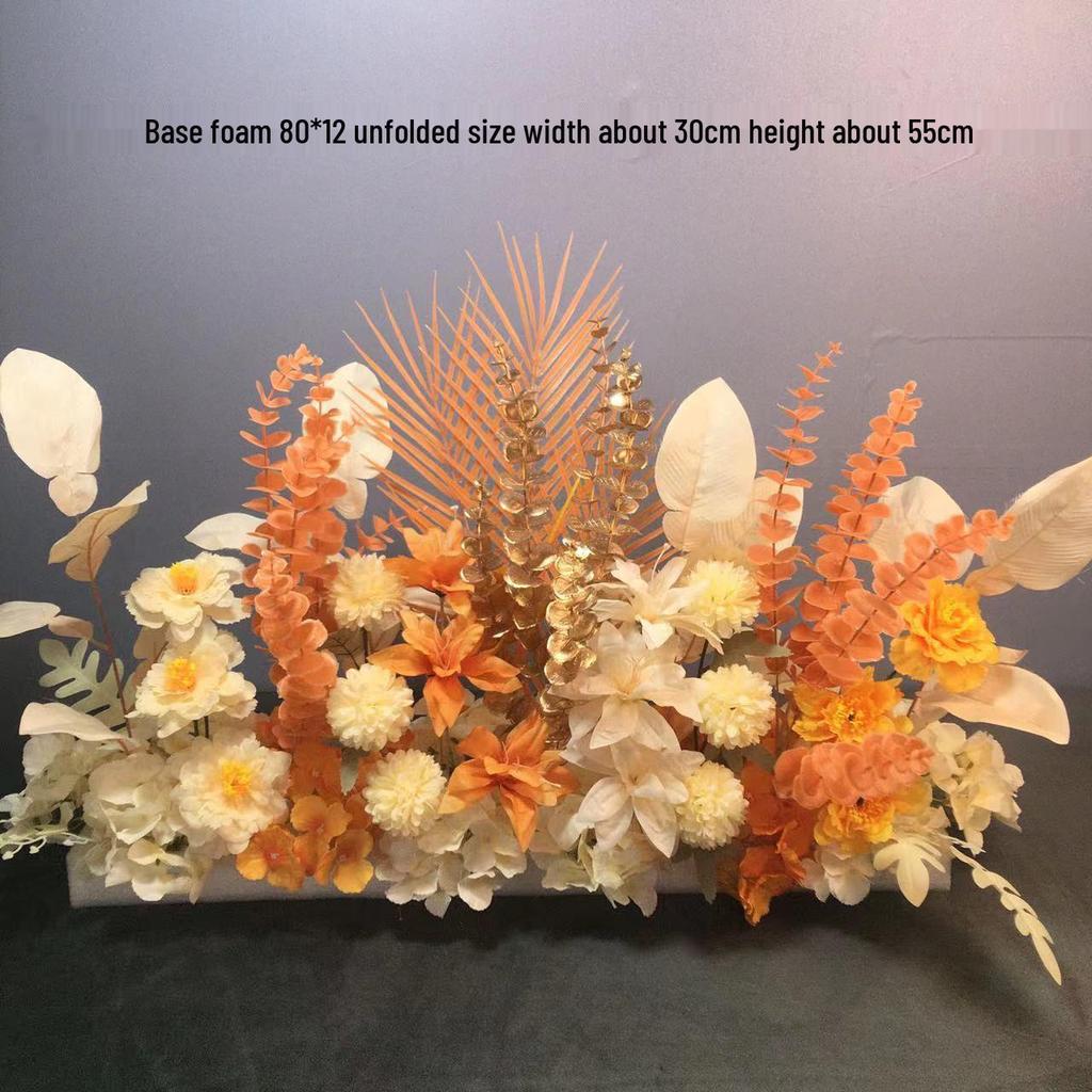 Großes Seidenblumen Hochzeitsgang & T-Bühnen Dekorationsset