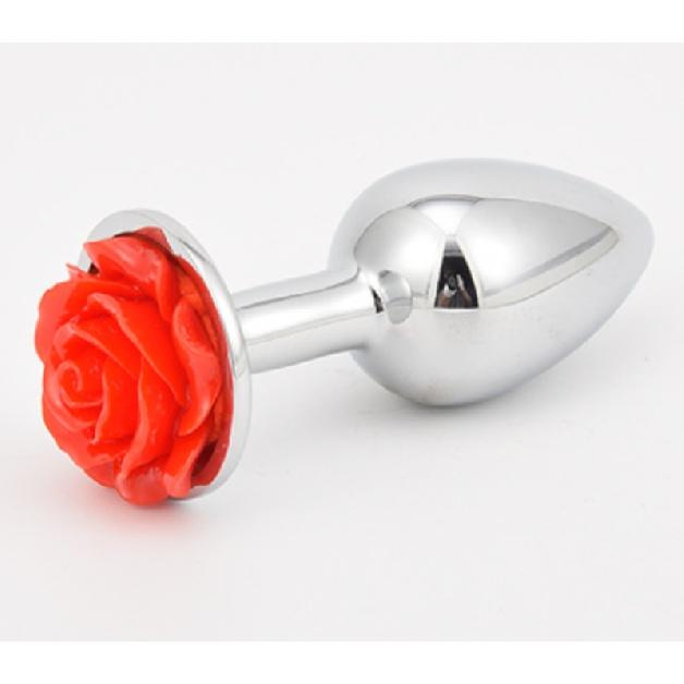 Rose Flower Metal Anal Plug Male and Female Anal Masturbation Toys Alternative Adult Sex Toys Dildo for Anal Rose Sex