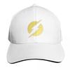Yellow Lightning Bolt Thunder Baseball Cap Bobble Hat Brand Unisex Cap Vintage Big Size Hat Designer Unisex Womens