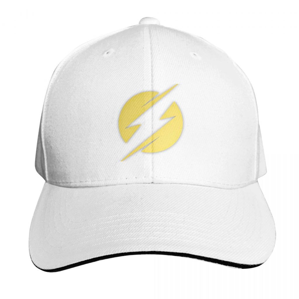 Yellow Lightning Bolt Thunder Baseball Cap Bobble Hat Brand Unisex Cap Vintage Big Size Hat Designer Unisex Womens