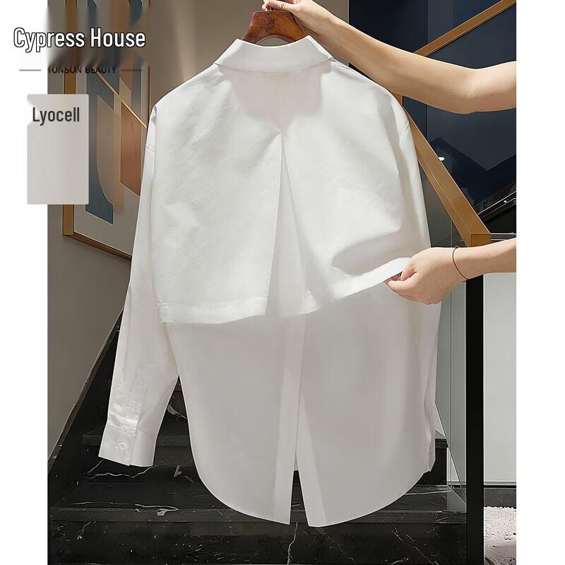 Women s Lyocell Cotton Blend Long Sleeve Shirt L