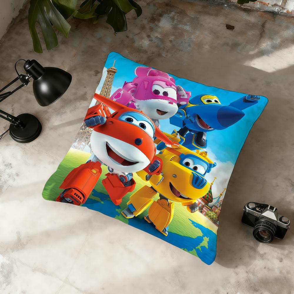 

Мультяшна наволочка для подушки S-Super Wings Домашній Офіс Зручна Нордична Простота Хіт На Застібці Наволочка 40cmx40cm