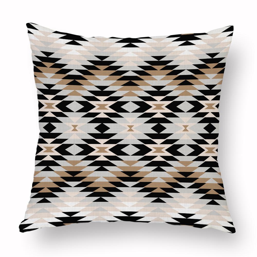 Colorful Navajo Aztec Geometric Print Pattern Cushion Cover Home Living Room Sofa Decor Pillow Pillow Cover