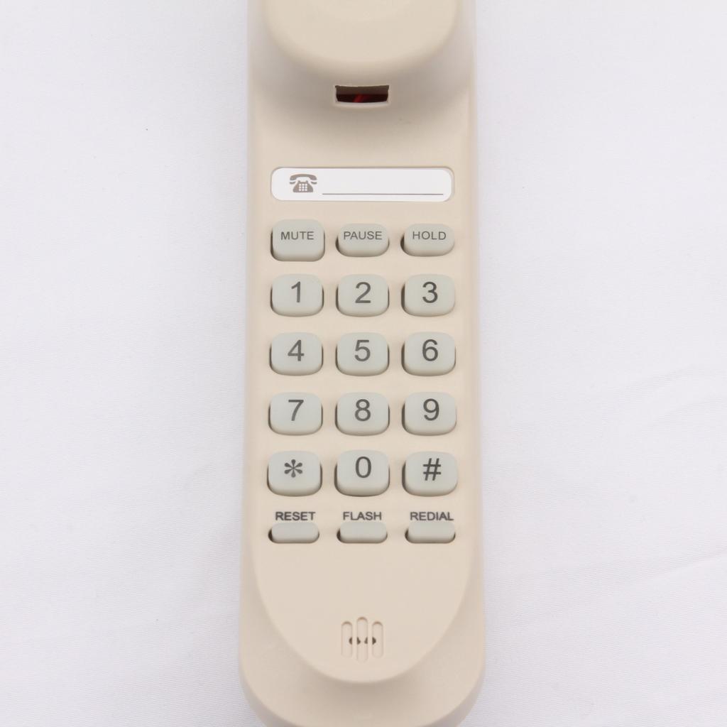 Aiek TC-990 Bürotelefon Festnetz Wandtelefon Pause Stumm- und Wahlwiederholungsfunktion Feuchtigkeitsbeständiges Dünnleitungs-Schnurtelefon Hotel Home