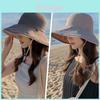Fisherman Hat For Women Summer Sunshade Uv Protection Wide Brim Casual Fashion Accessory
