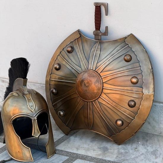 

Средневековый троянский щит Трои, щит Ахиллеса со шлемом Ахиллеса Трои, рыцарский костюм для ролевых игр, косплей