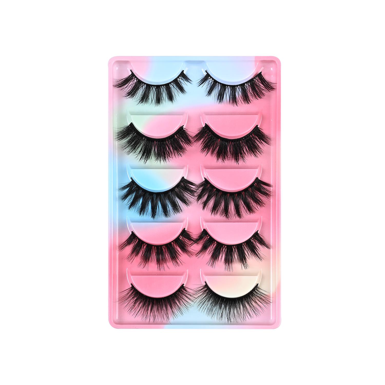 

Смешанные цельные накладные ресницы - Удлиняющие, Густые, Естественный изгиб