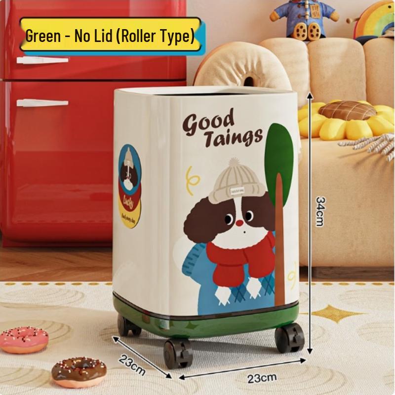 

Bo Yiduo 2026 Cartoon Rolling Trash Can
