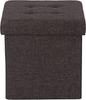 Fuji Boeki Pet House Storage Stool, 30cm Wide X 30cm Deep X 30cm High, Charcoal Fabric, Foldable, Mini 53702, Small