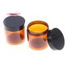 M-1pcs 200ml Wide Mouth Empty Makeup Jar Pot Amber Brown Cosmetic Face Cream Bottles Lip Balm Sample Container Jar Pot Makeup