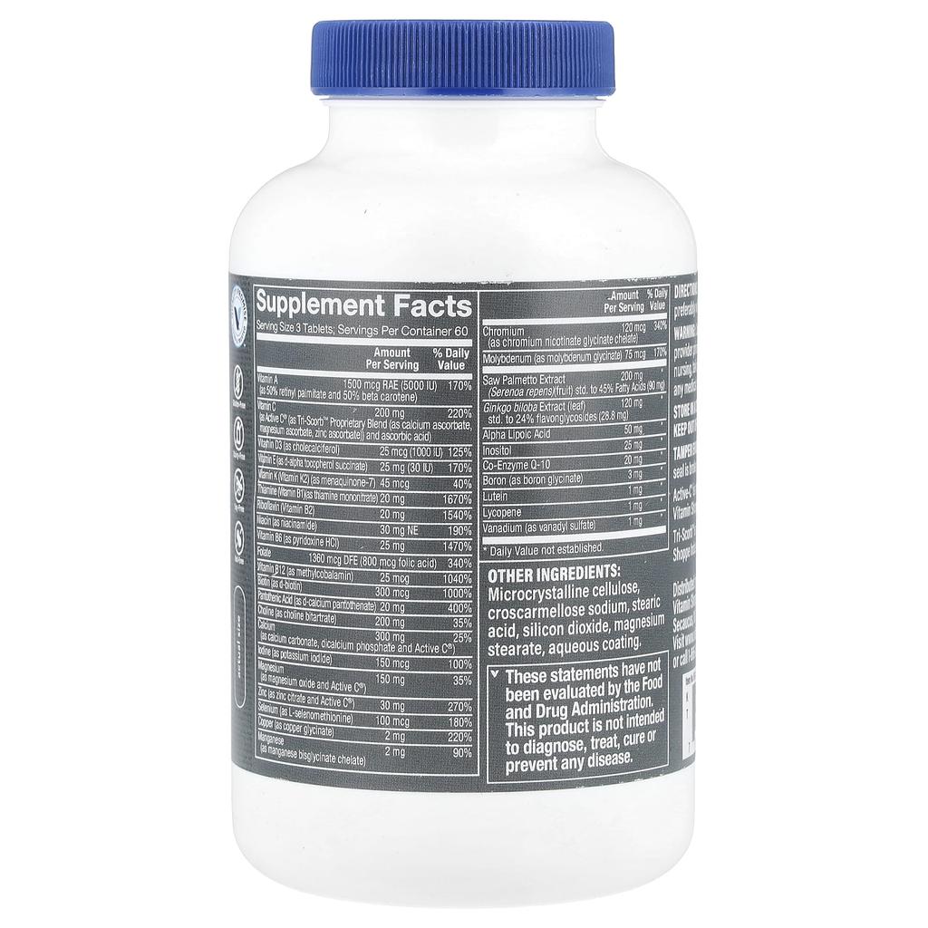 Ultimate Man® 50+, Multivitamin & Multimineral, 180 Tablets