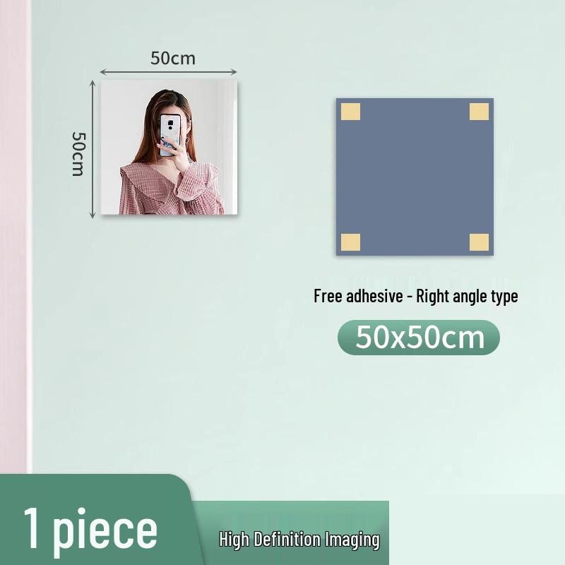 Ganzkörper Acryl Spiegel Wandaufkleber: HD Selbstklebend für Badezimmer- oder Schranktür.