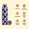 Pure Copper Water Bottle, Leakproof, Pure Copper Water Bottle, Tamba, Health Benefits, Authentic, Durable (Imago Blue)