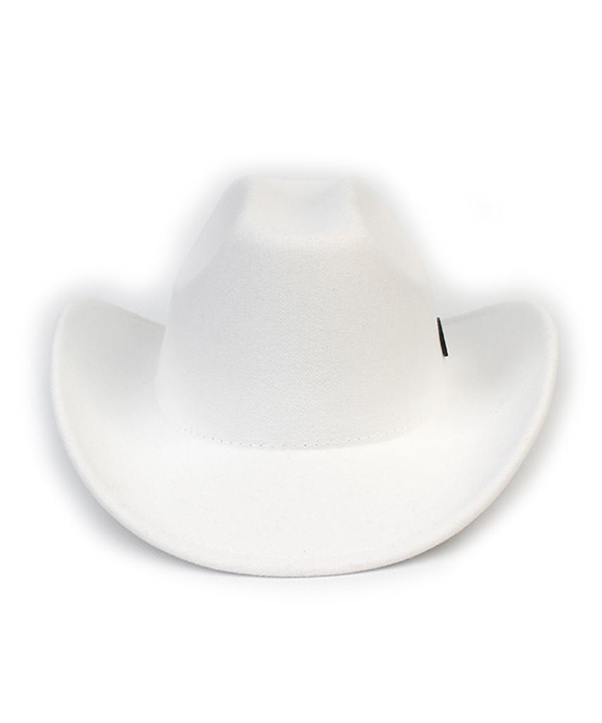 Western Wool White Fedora Cowboy Fedora