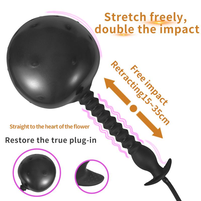 Super Riesiger Analplug Aufblasen Buttplug Dildo Faust Strap on Pull Bead Sexspielzeug für Frauen/Männer Vaginal Analspielzeug Masturbator Dilatator