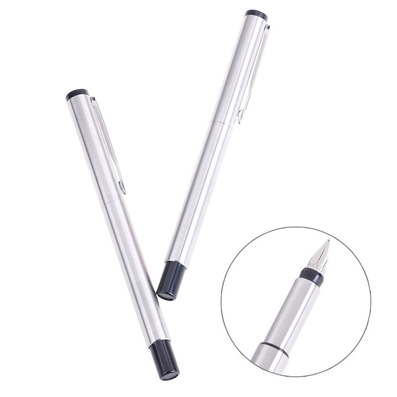 1Pc  Classic Business Metal Fountain Pen 0.5Mm Office School Student