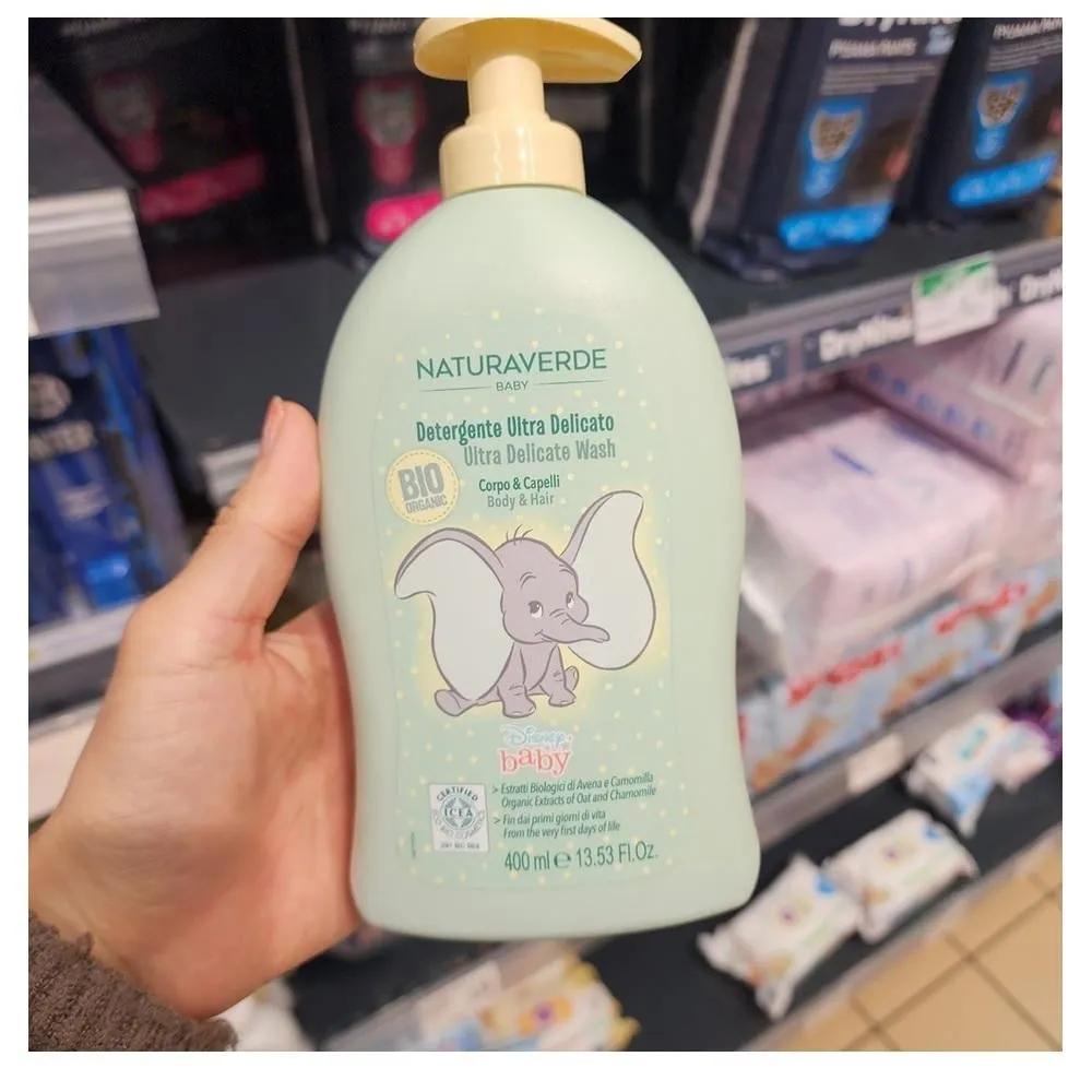 NATURAVERDE Disney Baby Ультра-нежный Очищающее средство 3-в-1 400 мл 2 шт.