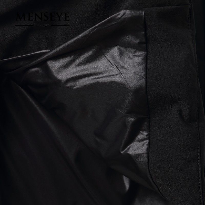 Menseye Autumn and Winter Black Artistic Men's Cotton-Padded Coat
