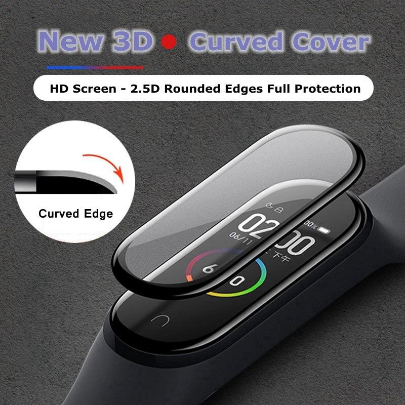 Verre 3D pour Xiaomi mi band 5 4 6 protecteur d'écran souple sur Xiami Mi band band5 Miband5 couverture pour Xiomi mi band 5 Film