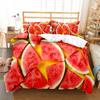 Wassermelonen Bettbezug Set Sommer Thema Frische Früchte Muster Bettdeckenbezug Für Kinder Jungen Mädchen Bettwäsche Set Schlafzimmer Dekor Geschenke