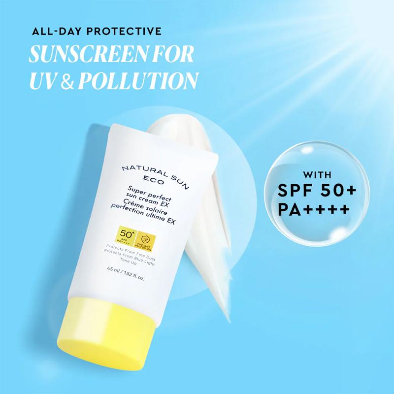 [THE FACE SHOP] Natural Sun Eco Super Perfect Sun Cream EX SPF 50+ PA++++ 45ml