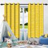 Simple Geometric Texture Solid Color Window Curtains Bedroom Living Room Indoor Outdoor Opaque Blackout Curtain Privacy Screen