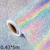 Holograficzny Błyszczący Papier do Pakowania Prezentów Laserowa Gwiazda Błyszczący Tęczowy Papier Opakowaniowy Rolka Na Urodziny Boże Narodzenie Imprezę Rękodzieło DIY