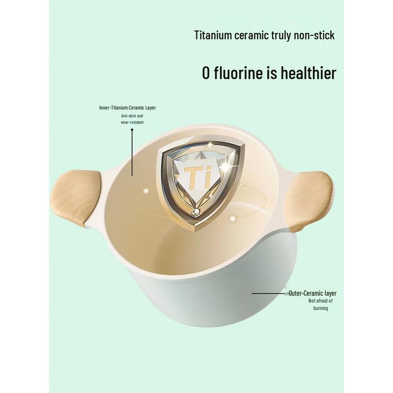 COOKER KING 22cm Ceramic Non-stick Soup Pot