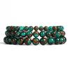 6/8/10mm Perlen Yoga Armband Herren Naturstein Armbänder Für Frauen Labradorit Achat Quarz Heilung Reiki Chakra Armreifen Schmuck