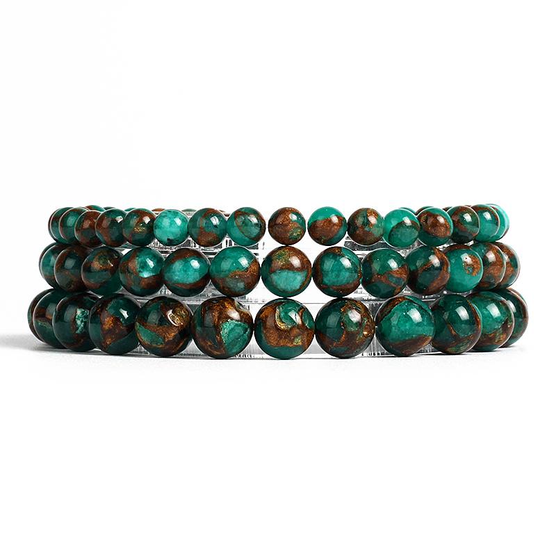 6/8/10mm Perlen Yoga Armband Herren Naturstein Armbänder Für Frauen Labradorit Achat Quarz Heilung Reiki Chakra Armreifen Schmuck