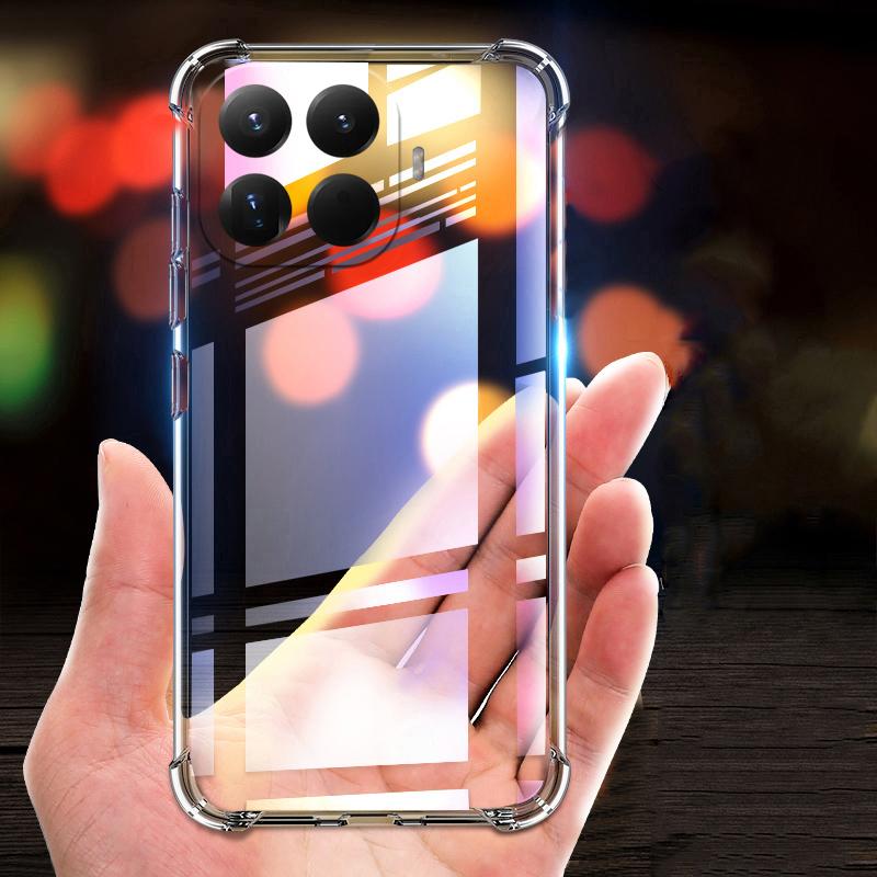 For Xiaomi 15T / 15T Pro Case Air Protection Silicone Clear Transparent Shockproof Housing for Xiaomi 15T Pro Phone Casing