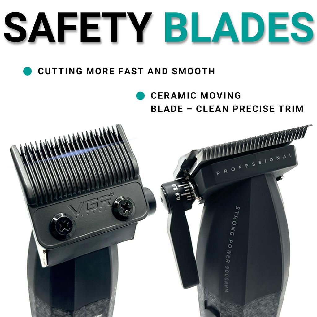 VGR V-640 S3 Hair Trimmer Professional Hair Cutting Machine Electric Shaver Cordless Barber Clipper Rechargeable Trimmer Digital Display LED Shaver