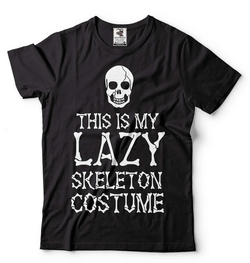 Funny Halloween Costume Lazy Skeleton Shirt This Is My Lazy Skeleton Costume