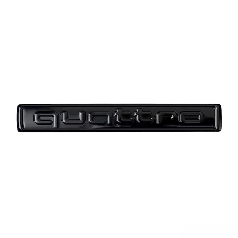 1Pc ABS Car Sticker Quattro Logo A3 A4 A5 A6 B7 Q7 B8 TT RS3 RS4 R8 A8 A7 Q5 Q3 C7 S3 B5 Q2 Rear Trunk Emblem Decoration