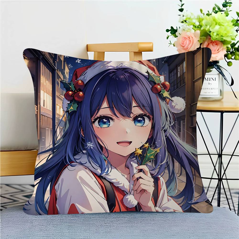 Christmas Anime Girls Pillowcases Home Bedding Decorative Pillow Cover Wedding Super Soft Pillow Case