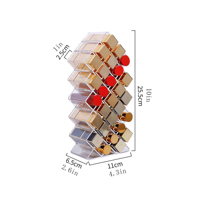 Vertical Lipstick Storage Rack, Lipstick Storage Box, Cosmetics Storage Box Display Stand for Lipstick Glaze Lipstick Rack