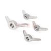 304 Stainless Steel Wing Nut, Hand-Tightening Butterfly Nut - Sizes: M6, M8, M10, M12, M16, M20, M24