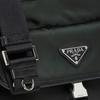 Prada Re-Nylon Backpack With Zipper Pocket Saffiano Leather Men Shoulder Bag Black 2VH119-2DMH-F0002-V-OOO