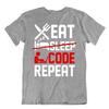 Eat Code Repeat Tshirt Programmer T-Shirt No Spleep Coding Tee Shirt
