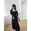Autumn Women's New Black Dress Temperament Celebrity High-end Muse Fan High-end Small Black Dress