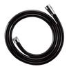 SANEI Shower Hose, Black, Compatible with Most Manufacturers, with Faucet Adapter, 1.6m, G1/2, PS30-86TXA-D, Made In Japan