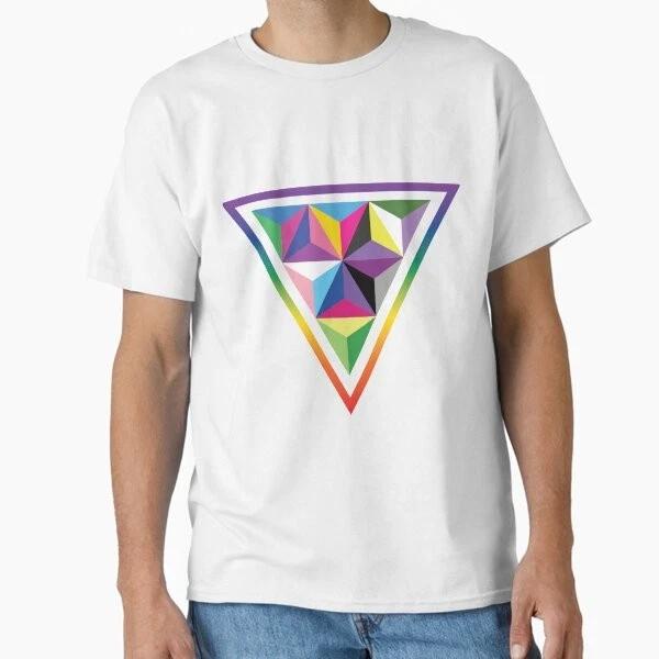 Lgbtqia Pride Triangle Classic Tshirt Made In Usaaus Tshirt S2xl S