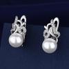 925 Sterling Silver Earrings For Women Round Zircon Earrings Sparkling Party Wedding Jewelry Gift AccessoriesGood product