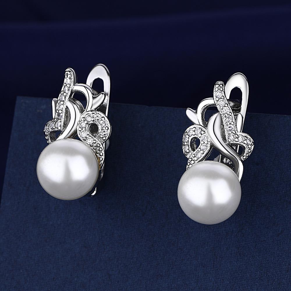 925 Sterling Silver Earrings For Women Round Zircon Earrings Sparkling Party Wedding Jewelry Gift AccessoriesGood product
