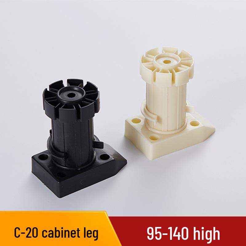 ABS Adjustable Leveling Cabinet Feet - Thickened Plastic Legs for Kitchen and Cupboard Support