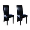 Day and Night - Day and Night Dining Chairs 2 Units Black Synthetic Leather