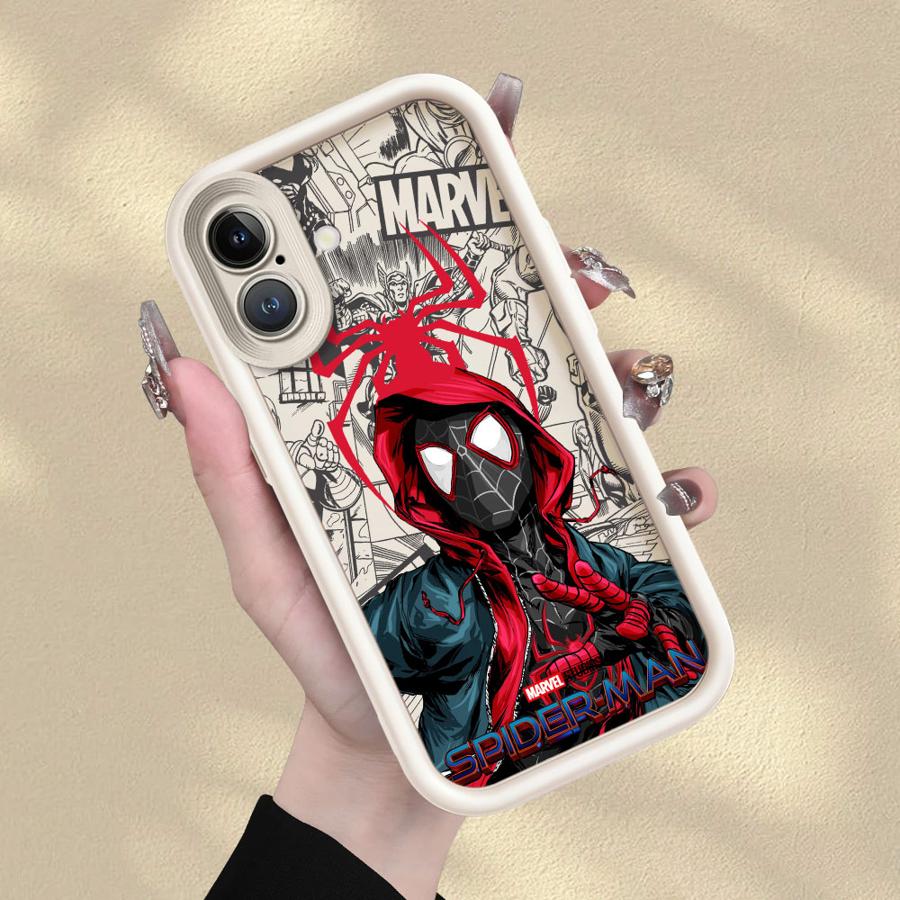 

Мягкий чехол для телефона iPhone 15 16 14 Plus XR XS Max 13 12 11 Pro Max 17 Air 16e Marvel Милые Человеки-Пауки iPhone 14